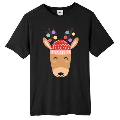 Festive Christmas Reindeer Tall Fusion ChromaSoft Performance T-Shirt