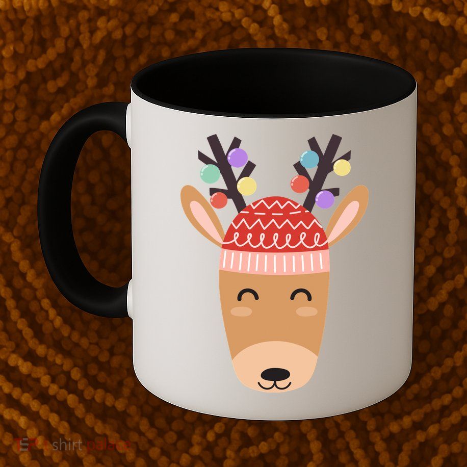 Festive Christmas Reindeer Mug