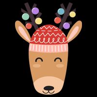 Festive Christmas Reindeer 16 in Basic Backpack