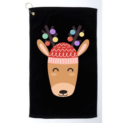 Festive Christmas Reindeer Golf Towel
