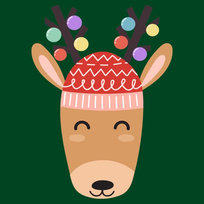 Festive Christmas Reindeer Cooling Performance Crew T-Shirt