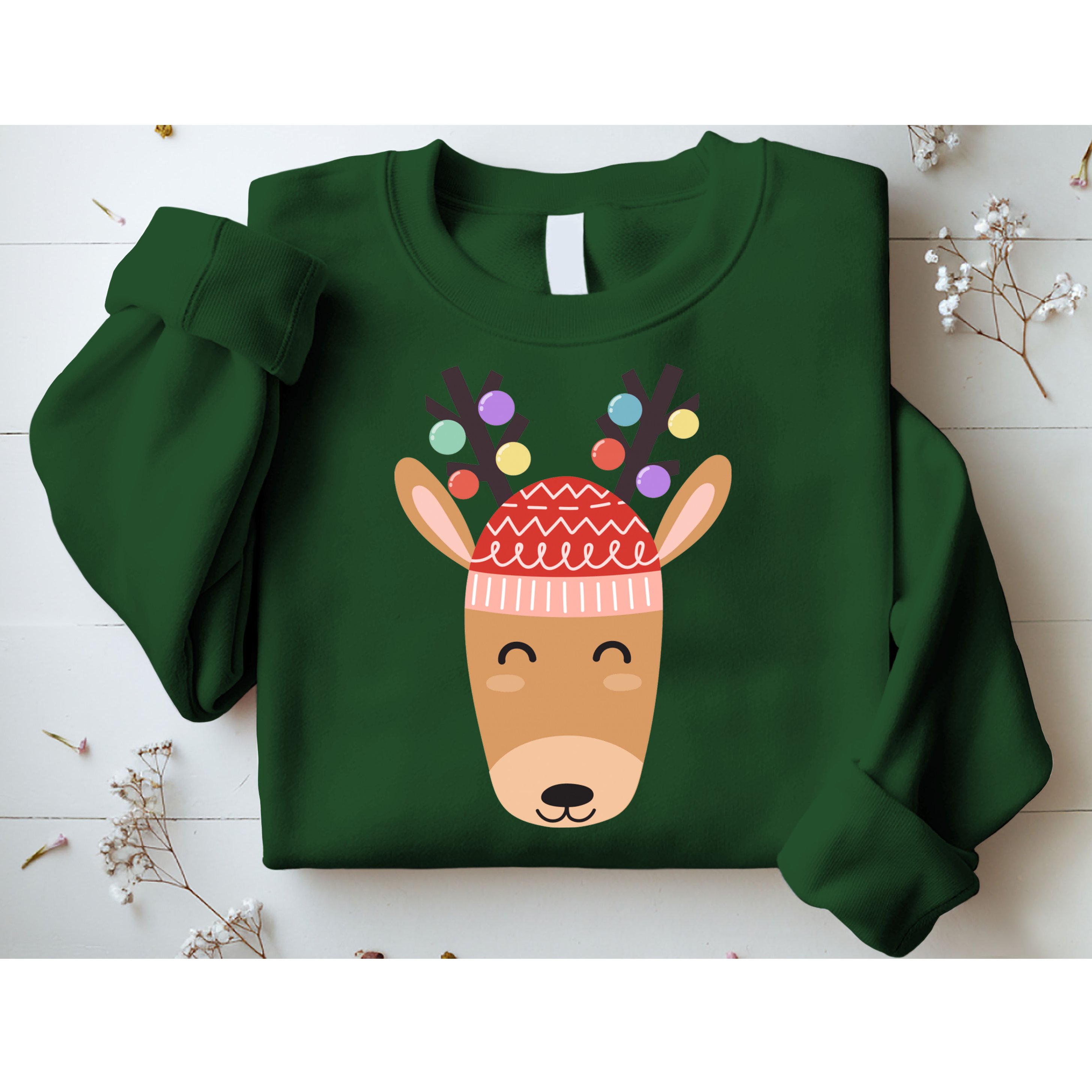 Festive Christmas Reindeer Sweatshirt