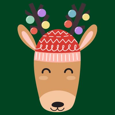 Festive Christmas Reindeer T-Shirt