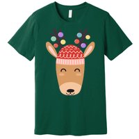 Festive Christmas Reindeer Premium T-Shirt