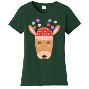 Festive Christmas Reindeer Women's T-Shirt