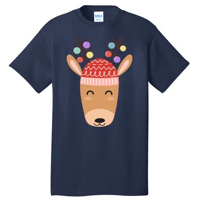 Festive Christmas Reindeer Tall T-Shirt