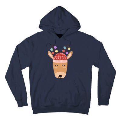 Festive Christmas Reindeer Tall Hoodie