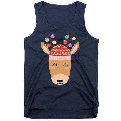 Festive Christmas Reindeer Tank Top