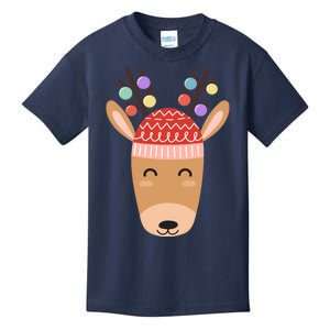 Festive Christmas Reindeer Kids T-Shirt