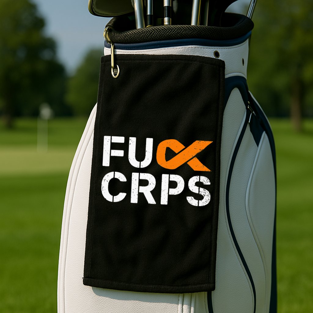 Fuck CRPS RSD Awareness Orange Ribbon Warrior Support Golf Towel