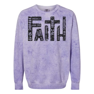 Faith Christian Religious Jesus Easter Day Colorblast Crewneck Sweatshirt