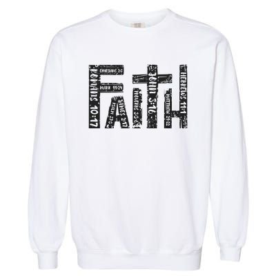 Faith Christian Religious Jesus Easter Day Garment-Dyed Sweatshirt