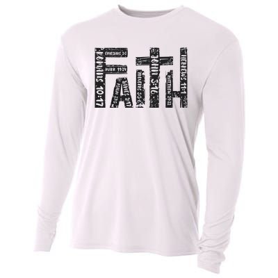 Faith Christian Religious Jesus Easter Day Cooling Performance Long Sleeve Crew