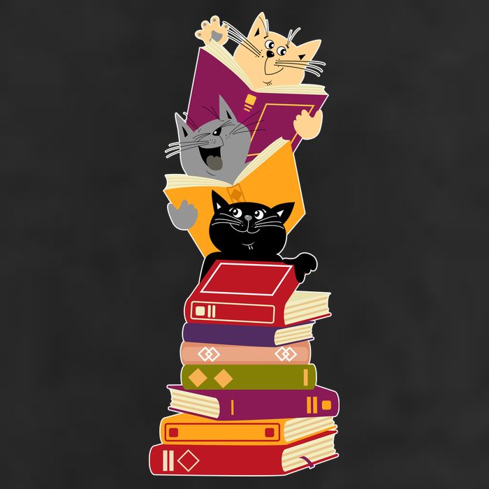 Funny Cats Reading Books Reading Book Lover Cool Comfort Performance Bucket Hat