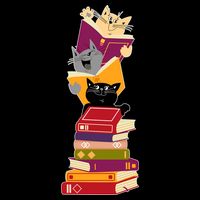 Funny Cats Reading Books Reading Book Lover Impact Tech Backpack
