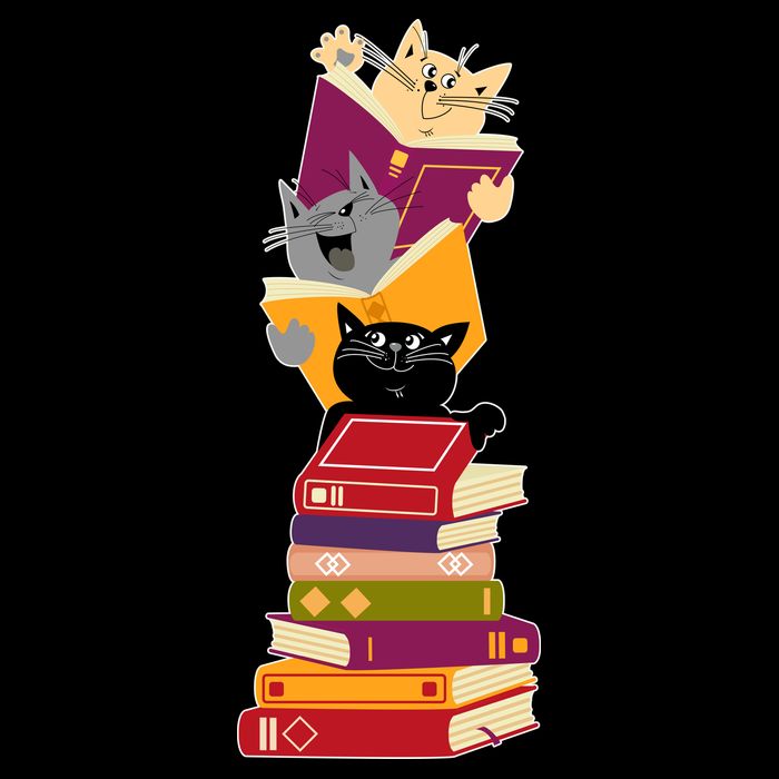 Funny Cats Reading Books Reading Book Lover Impact Tech Backpack