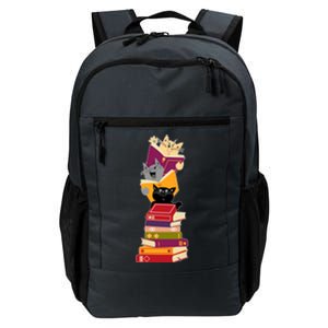 Funny Cats Reading Books Reading Book Lover Daily Commute Backpack