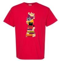 Funny Cats Reading Books Reading Book Lover Garment-Dyed Heavyweight T-Shirt