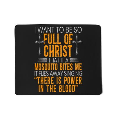 Funny Christian Religious Servant Of God Faithful Jesus Mousepad