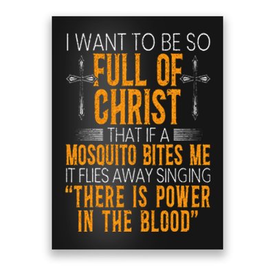 Funny Christian Religious Servant Of God Faithful Jesus Poster