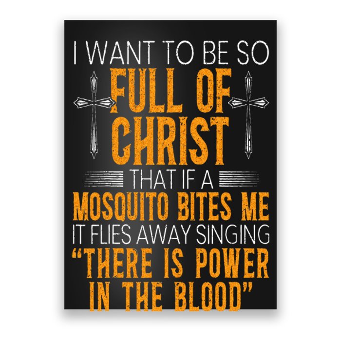 Funny Christian Religious Servant Of God Faithful Jesus Poster