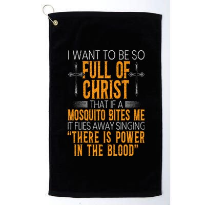 Funny Christian Religious Servant Of God Faithful Jesus Platinum Collection Golf Towel