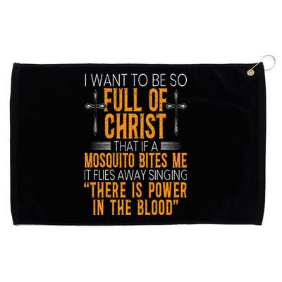 Funny Christian Religious Servant Of God Faithful Jesus Grommeted Golf Towel