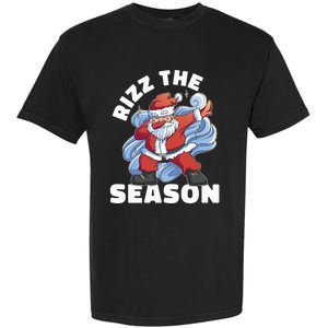 Funny Christmas Riz Zmas Santa Xmas Rizz The Season Bruh Garment-Dyed Heavyweight T-Shirt