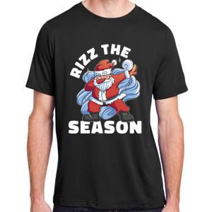 Funny Christmas Riz Zmas Santa Xmas Rizz The Season Bruh Adult ChromaSoft Performance T-Shirt