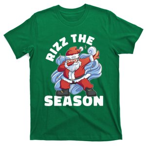 Funny Christmas Riz Zmas Santa Xmas Rizz The Season Bruh T-Shirt