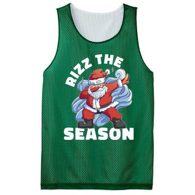 Funny Christmas Riz Zmas Santa Xmas Rizz The Season Bruh Mesh Reversible Basketball Jersey Tank