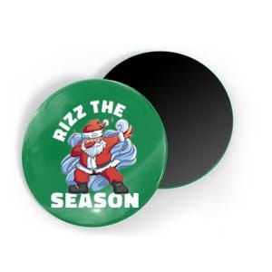 Funny Christmas Riz Zmas Santa Xmas Rizz The Season Bruh Magnet