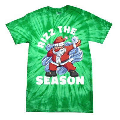 Funny Christmas Riz Zmas Santa Xmas Rizz The Season Bruh Tie-Dye T-Shirt