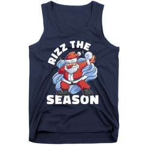 Funny Christmas Riz Zmas Santa Xmas Rizz The Season Bruh Tank Top