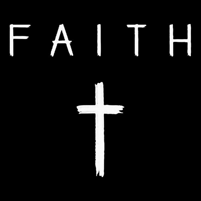 Faith Cross Subtle Christian Minimalist Religious Faith Drawstring Bag