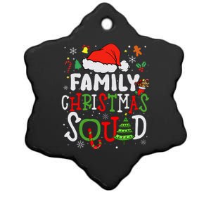 Family Christmas Squad Group Matching Christmas Ceramic Star Ornament