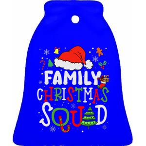 Family Christmas Squad Group Matching Christmas Ceramic Bell Ornament