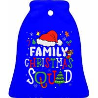 Family Christmas Squad Group Matching Christmas Ceramic Bell Ornament