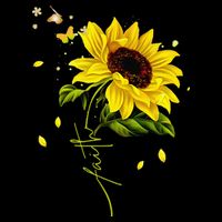 Faith Cross Sunflower Butterflies Flowers Christians Jesus Bucket Hat