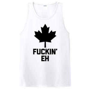 Funny Canadian Shirts Fuckin Eh Funny Saying Canada PosiCharge Competitor Tank