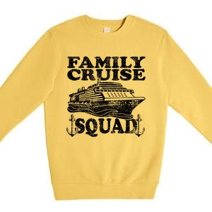 Family Cruise Squad Cruise Ship Great Gift Premium Crewneck Sweatshirt