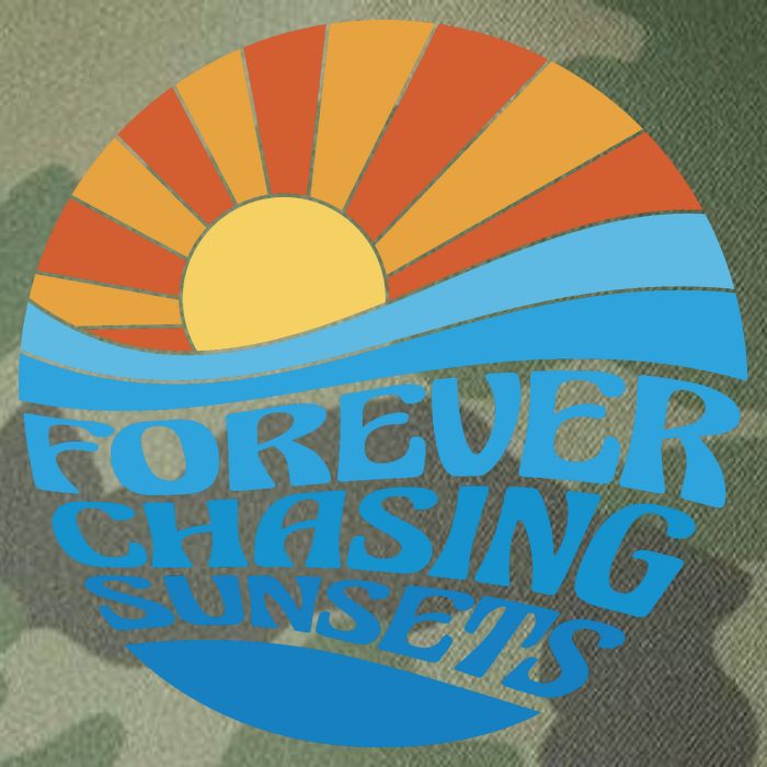 Forever Chasing Sunsets Retro Legacy Tie Dye Trucker Hat