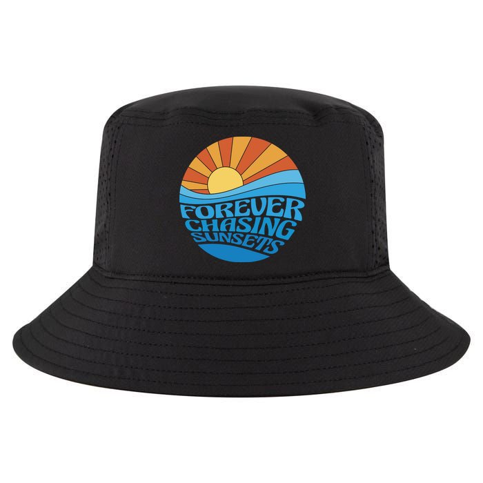 Forever Chasing Sunsets Retro Cool Comfort Performance Bucket Hat