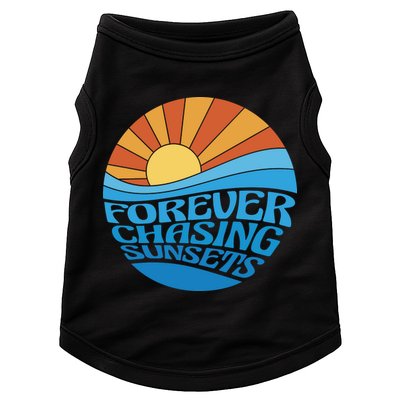Forever Chasing Sunsets Retro Doggie Tank