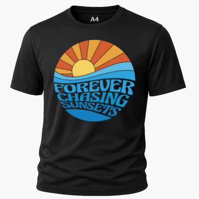 Forever Chasing Sunsets Retro Performance Shirt