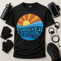 Forever Chasing Sunsets Retro Performance Shirt