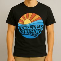 Forever Chasing Sunsets Retro T-Shirt