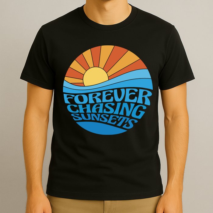Forever Chasing Sunsets Retro T-Shirt