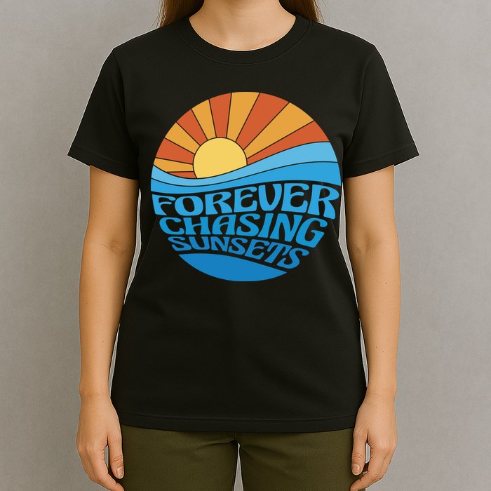 Forever Chasing Sunsets Retro T-Shirt
