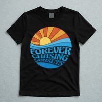 Forever Chasing Sunsets Retro T-Shirt